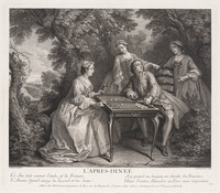 KG 12907
          <br/>
          De vier dagdelen: Namiddag.
          <br/>
          <em>Larmessin, Nicolas IV de (1684-1756)</em>